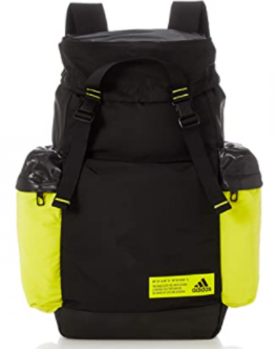Adidas black and yellow backpack on sale