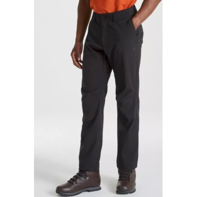 Craghoppers Kiwi Grigio Scuro Foderate Da Passeggio Escursioni All'aperto Pantaloni Taglia 32 Brevi 