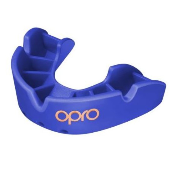 Adult 10yrs + Opro Bronze Self-Fit Mouthguard Blue