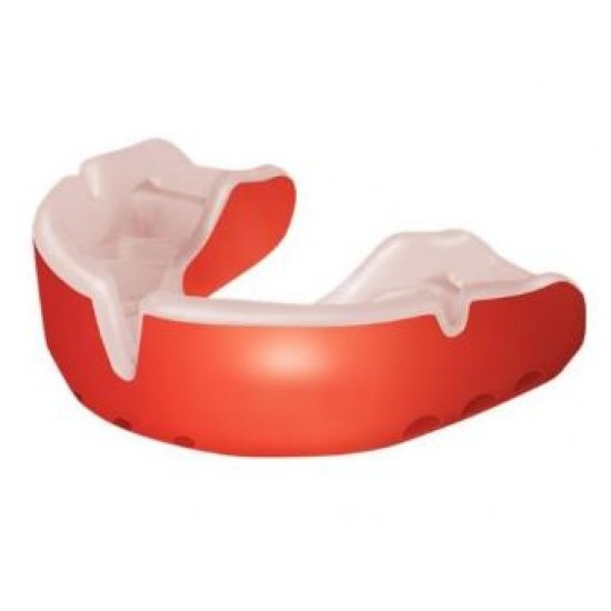 Adult 10yrs + Opro Gold Self-Fit Mouthguard Red/Pearl