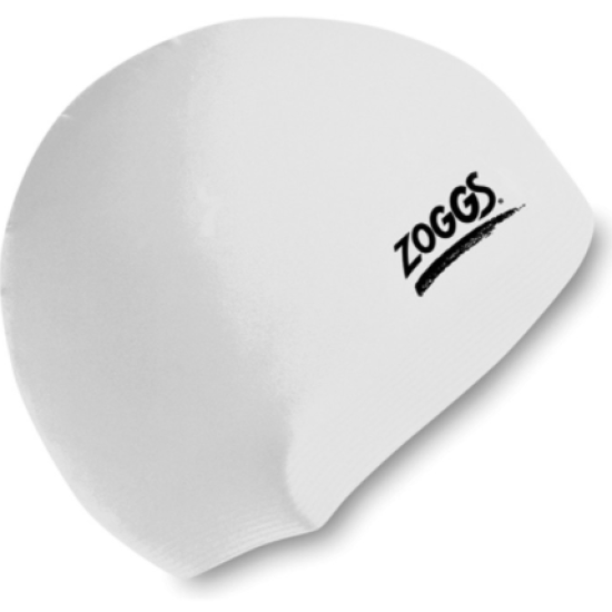 Adult Zoggs Silicone Swim Cap White 300772
