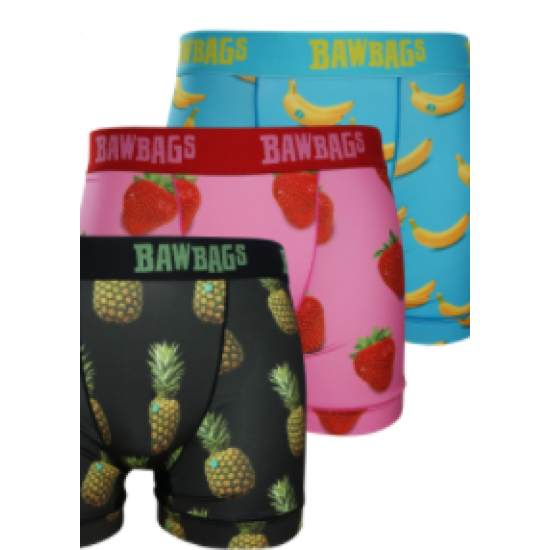 BawBags Bawler Fruit Bowl 3 Pack Technical Boxers