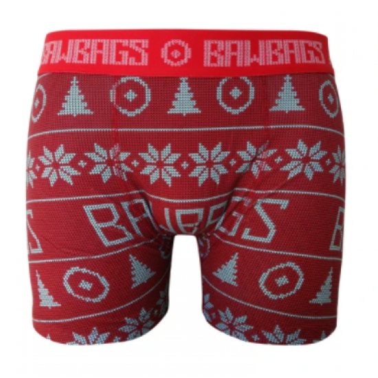 BawBags Christmas Red Cotton Boxers