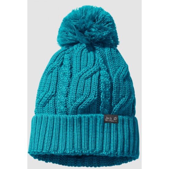 Jack Wolfskin Stormlock Pompom Beanie Cyan 1905091-1221561