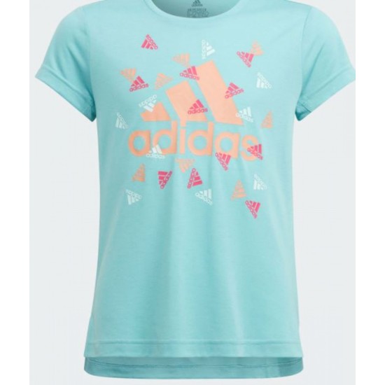 Kids Adidas AEROREADY UP2MOVE COTTON TOUCH TRAINING SLIM LOGO T-SHIRT