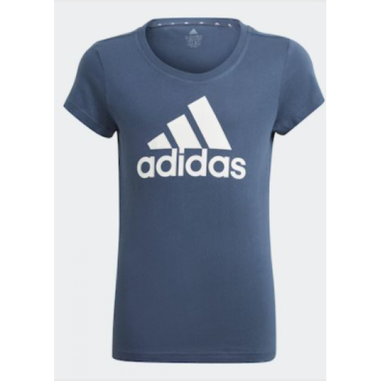 Kids Adidas BL Tee Crenav/Wht