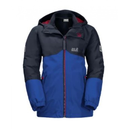 Kids Jack Wolfskin Iceland 3in1 Blue