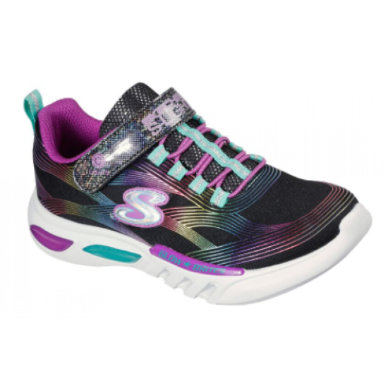 Kids Skechers Glow Brites Black/Multi