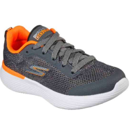 Kids Skechers Go Run 400 Charcoal/Orange