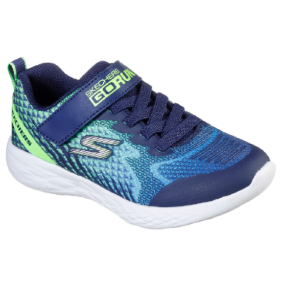 Kids Skechers Go Run 600 Navy/Lime