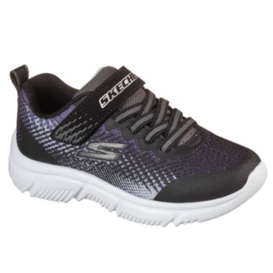 Kids Skechers Go Run 650 Black/ Silver