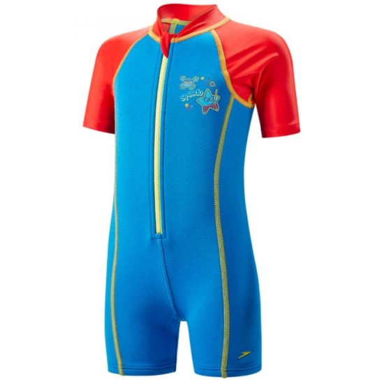 Kids Speedo Sea Squad Hot Tot Suit Blue/Red