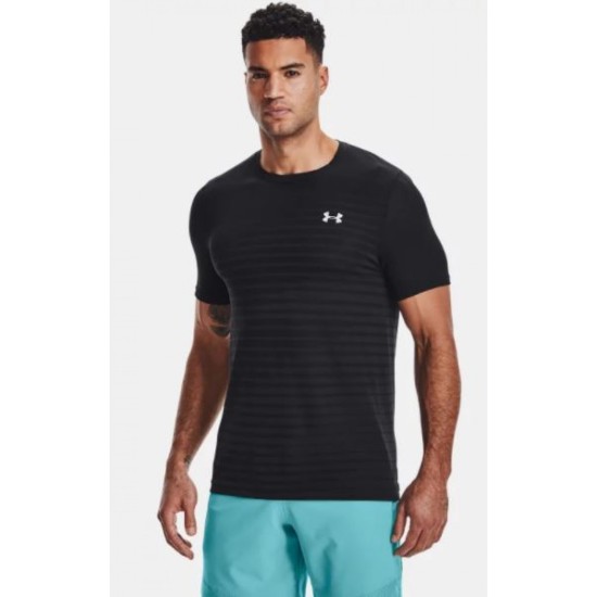 Men's UA Seamless Fade Short Sleeve Black