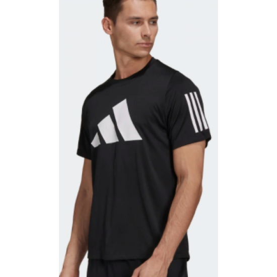 Mens Adidas FL 3 Bar Tee Black