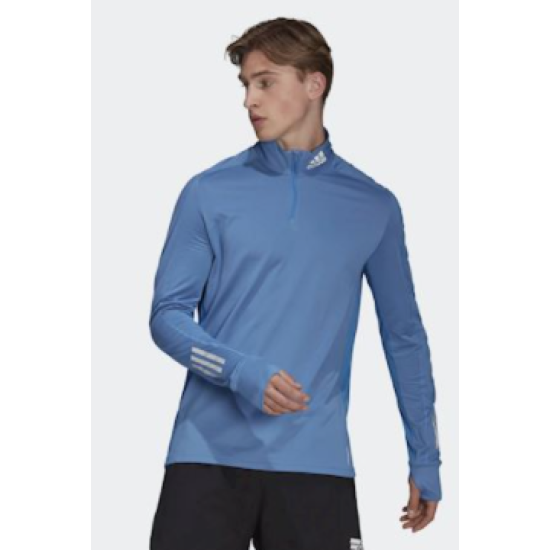 Mens Adidas OWN THE RUN 1/2 ZIP WARM SWEATSHIRT