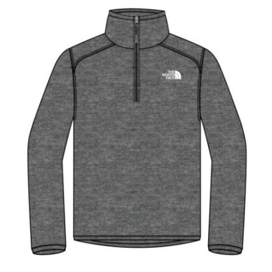 Mens NF 100 Glacier 1/4 Zip Grey