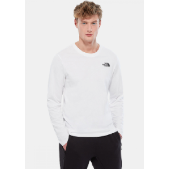 Mens NF Easy Tee L/S White