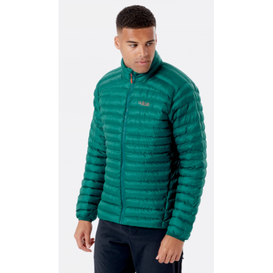 Mens green rab jacket top