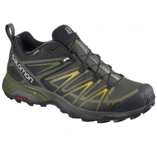 Mens Salomon X Ultra 3 GTX Castor Grey/Green