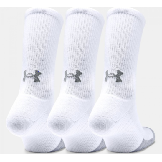 Adults UA Heatgear Crew White