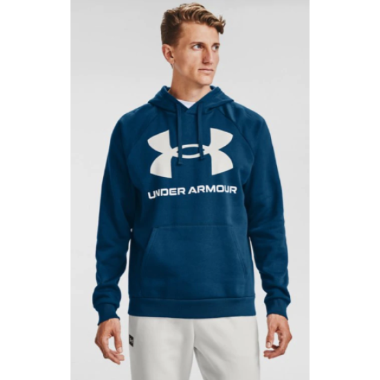 Mens UA Rival Fleece Big Logo Hoodie