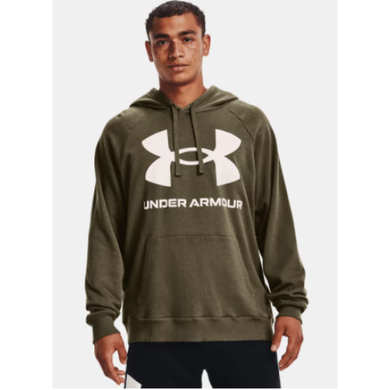 Mens UA Rival Fleece Big Logo Hoodie