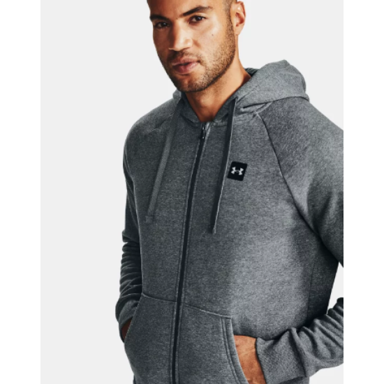 Mens UA Rival Fleece FZ Hoodie