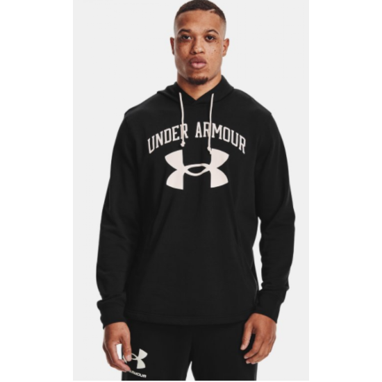 Mens UA Rival Terry Big Logo Black