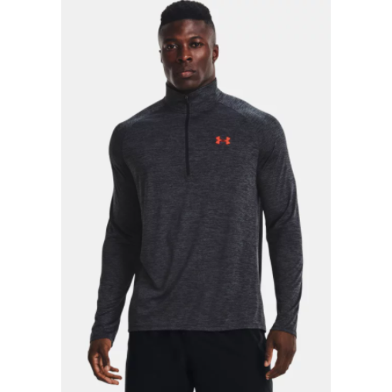 Mens UA Tech™ ½ Zip Long Sleeve Black