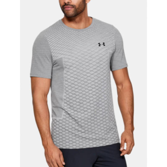 Mens UA Vanish Seamless SS Novelty Gry