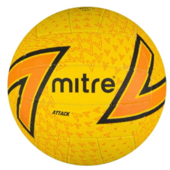 Mitre Attack F19P Netball Yellow