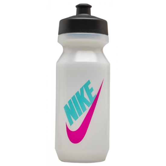 Nike Big Mouth Graphic Bottle 2.0 22oz Clear/Black/Fire Pink/Aurora Green 00.0043