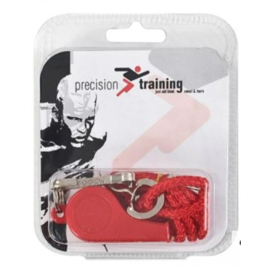 PRECISION PLASTIC WHISTLE & LANYARD Black FB499 