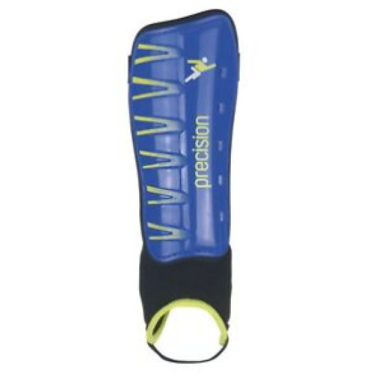 Precision Pro Shin & Ankle Pads Blue/Lime