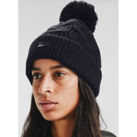 UA Around Town Pom Pom Beanie Black 1356720 001