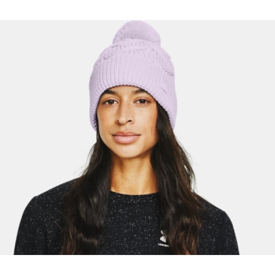 UA Around Town Pom Pom Beanie Lilac 1356720 570