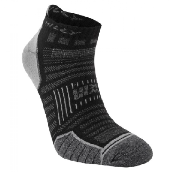 Unisex Hillyl Twin Skin Socklet Black/Grey