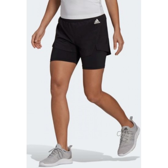 Wmns Adidas 2 in 1 Short black