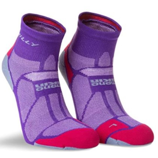 Wmns Hilly Marathon Fresh Anklet Purple/Pink/Grey