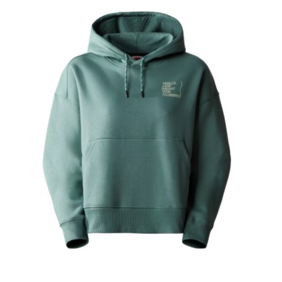 Wmns NF OUTDOOR GRAPHIC HOODIE DARK SAGE