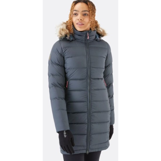 Wmns Rab Deep Cover Parka Steel