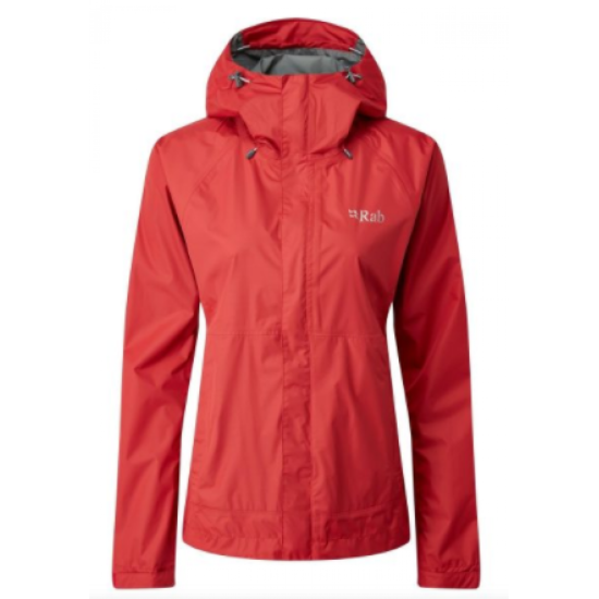 Wmns Rab Downpour Jkt Red