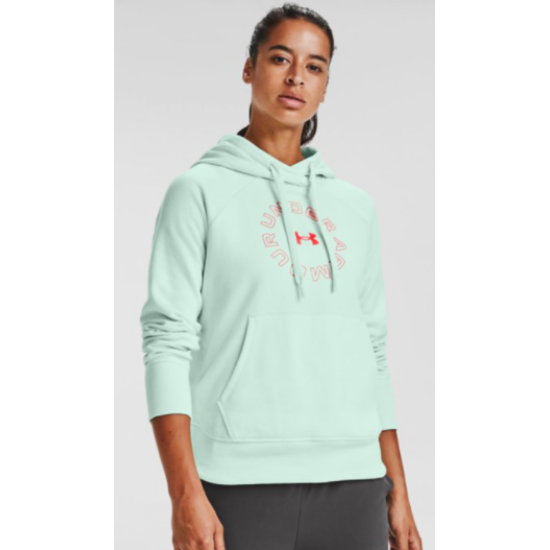 Wmns UA Rival Fleece Metallic Hoodie