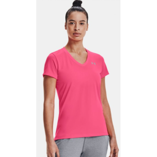 Wmns UA Tech™ V-Neck Cerise